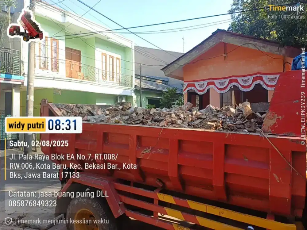 Jasa buang puing,sampah proyek,galian tanah,sampah daun