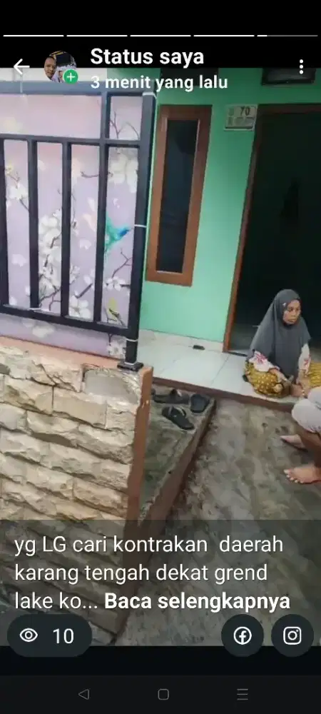 rumah satu kamar dua