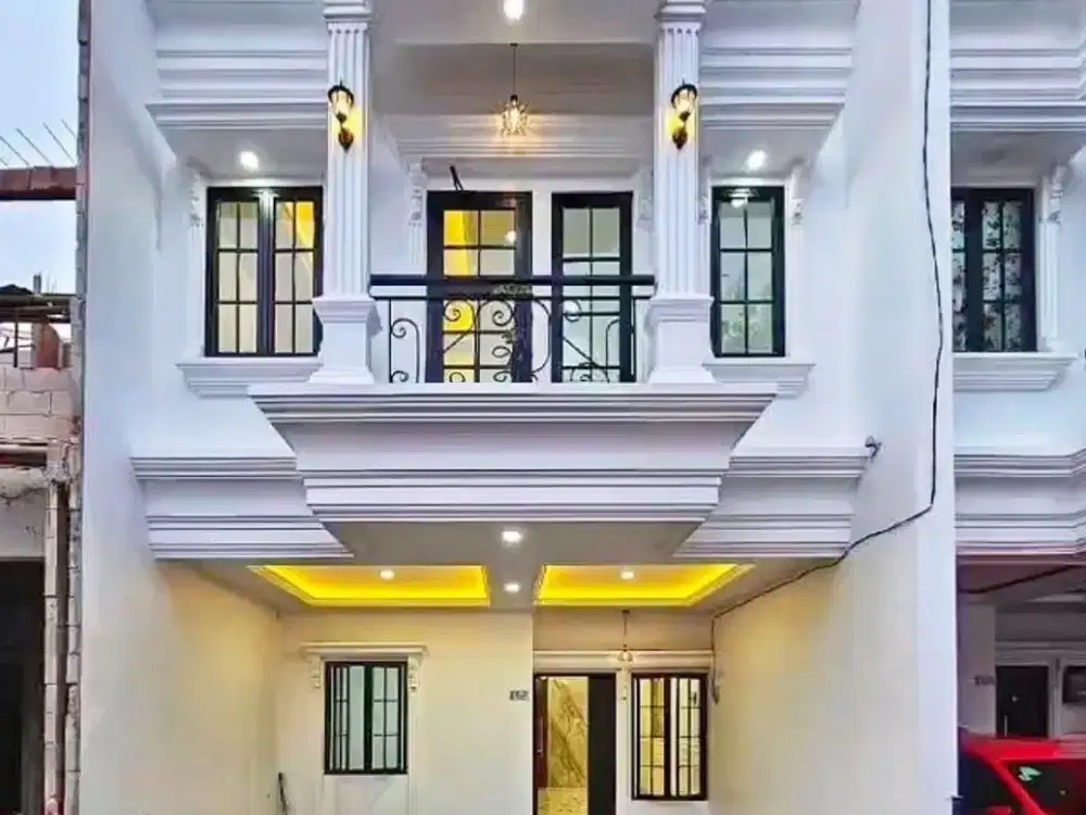 Rumah American Classic 2 Lantai +Rooftop Komplek Tanah Baru Beji Depok Dekat Tol Kukusan