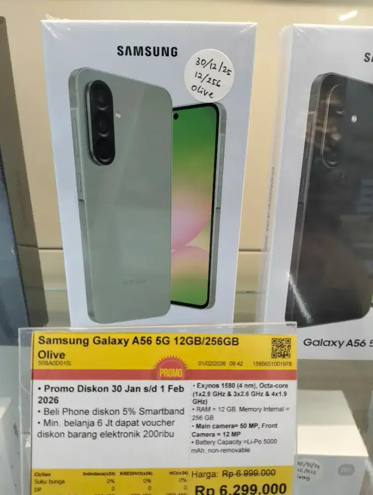 Credit Samsung Galaxy A56 5G 12GB 256GB cicilan bunga mulai 0%