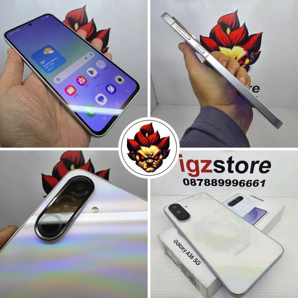 Samsung A36 White 8/256 MULUS FULLSET NOMINUS