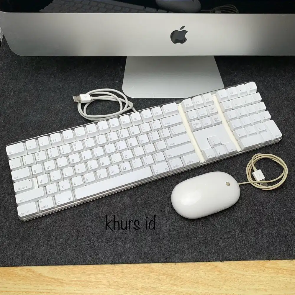 apple keyboard and mighty mouse 1set th2005 - cabutan powermac g5