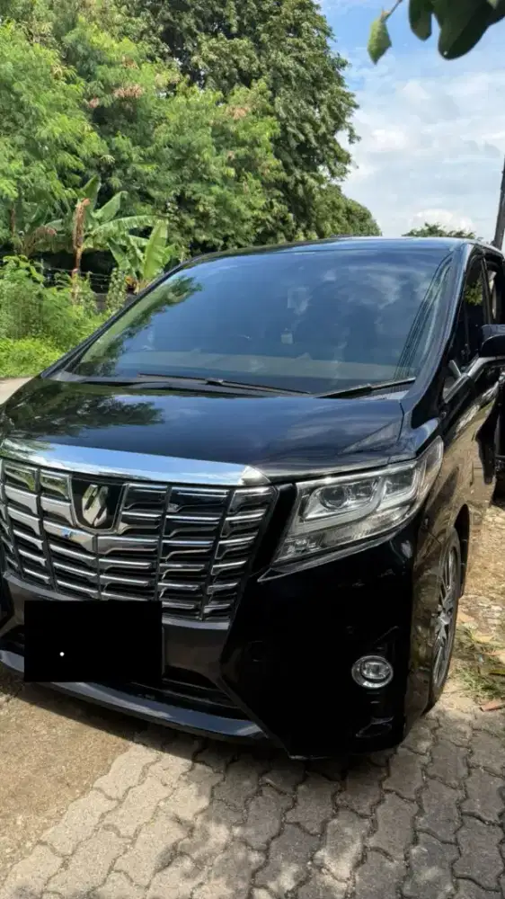 Toyota alphard g at 2016 hitam