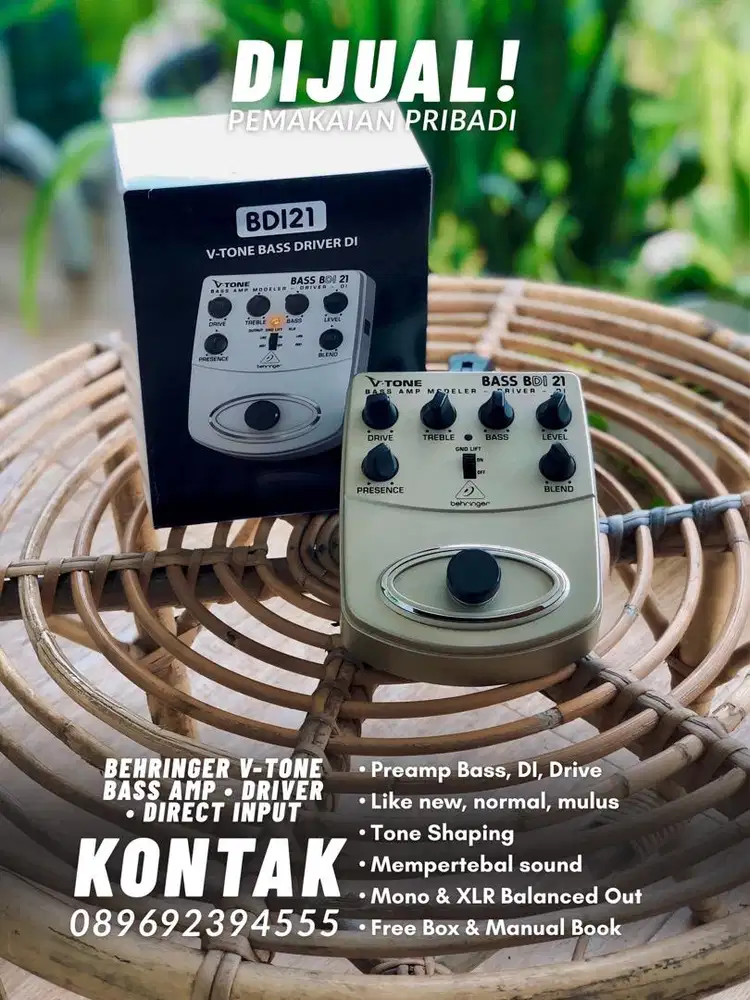 Behringer BDI21 Bass Preamp