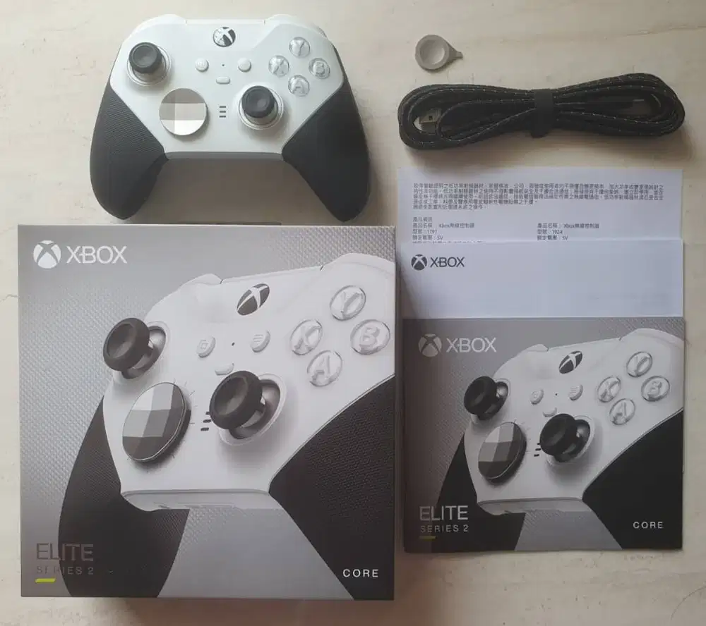 Microsoft Xbox Elite Series 2 Core Controller (White, Putih, Fullset)