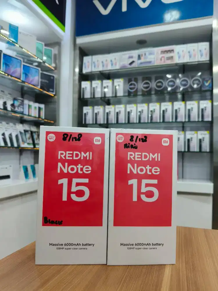 Xiaomi note 15 8/128 Baru Segel Garansi resmi