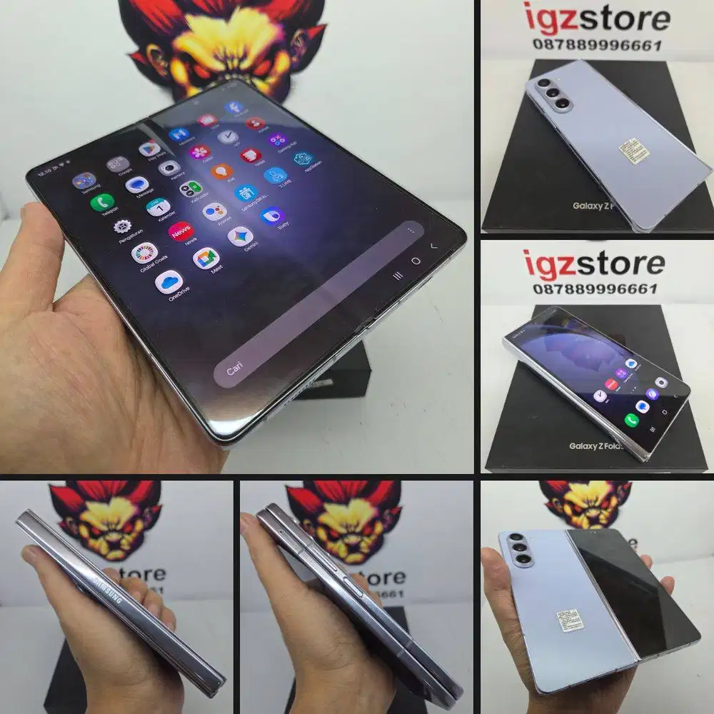 Samsung Z FOLD 5 12/256/512 Blue SEIN Fullset Super Mulus No Minus