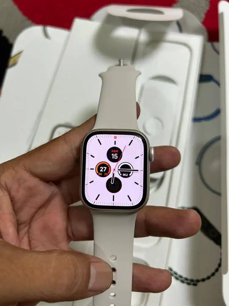Apple Watch Series 7  41 mm  Full Set  Layar 41 mm