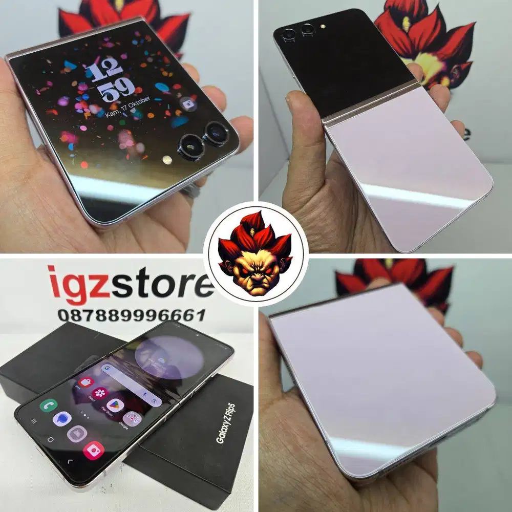 Samsung Z FLIP 5 Lavender Pink SEIN Fullset Super Mulus No Minus