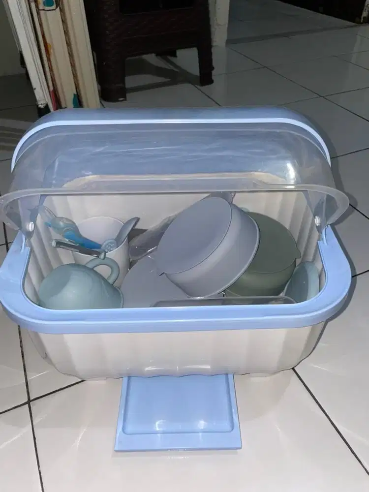 RAK PIRING PLASTIK LIVING MALL DENGAN TUTUP 90 DERAJAT