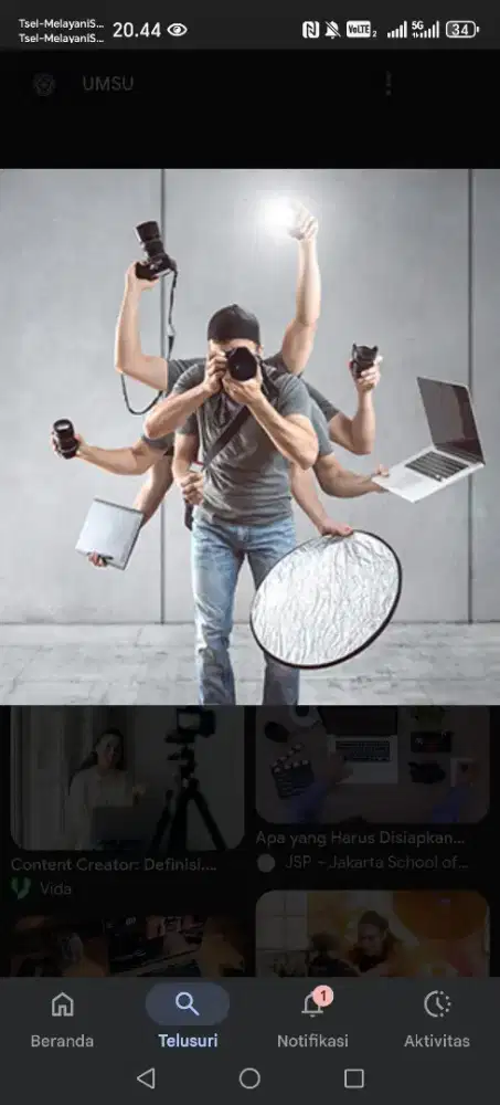 Dicari content creator