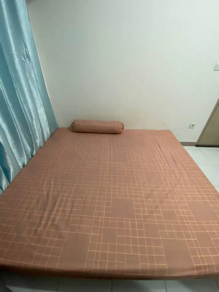 Kasur ALGA Upholstered Bed Base – Soft Padded Fabric(King Size180x200)