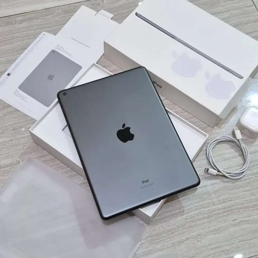 Apple Ipad Gen 9 Space Grey Resmi 64GB Fullset Original Mulus WIFI