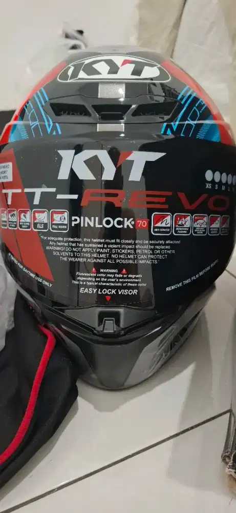 JUAL HELM KYT TT REVO UKURAN L (New) + 1 visor smoke
