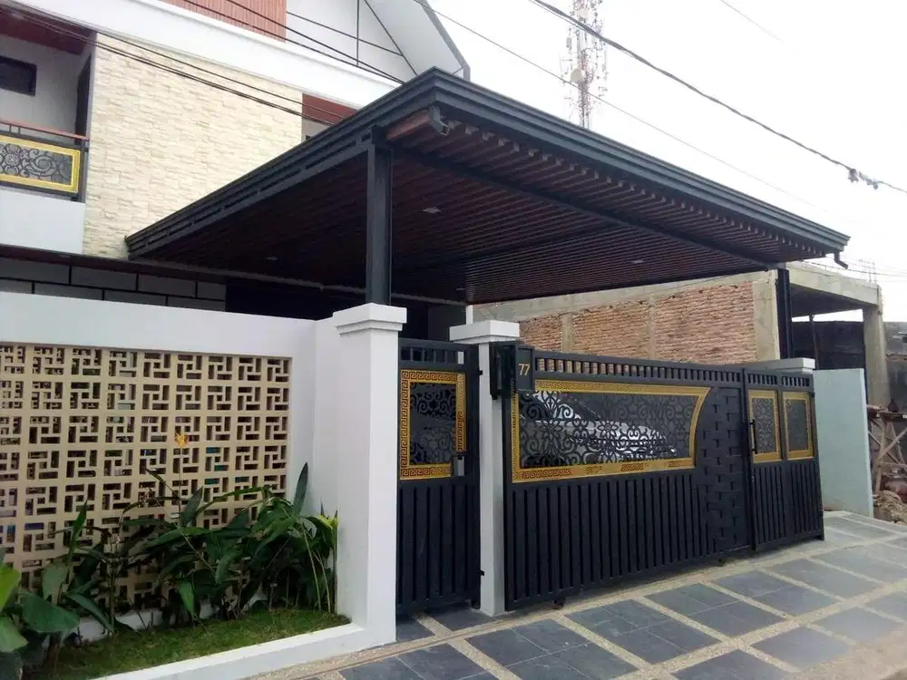 Kanopi atap alderon kombinasi duma