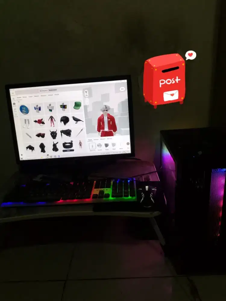 Jual cepat komputer PC Gaming Full Set Dus kumplit Semua masih Gress