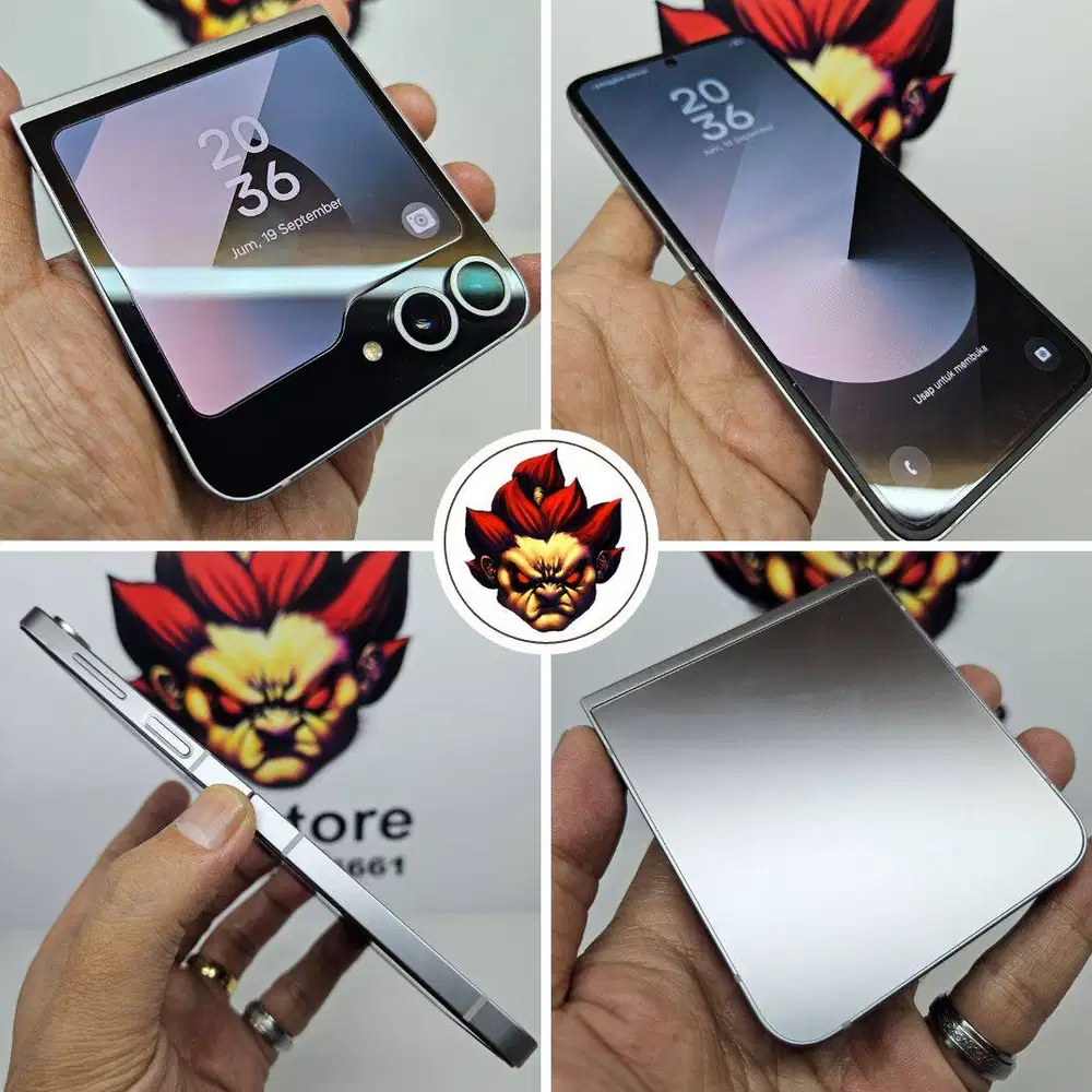 SUPER MULUS 99% Samsung Z Flip 6 Silver 256/512 SEIN Fullset