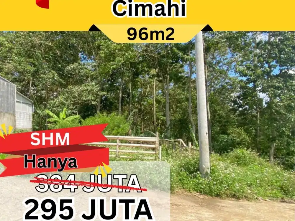 Tanah Kavling Cimahi Dijual, Lokasi Asri dan Nyaman