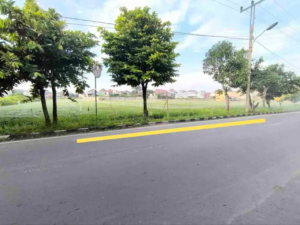 Tanah Lahan Luas 2.750m² Sawah Bisa diKering bentuk Ideal Tengah Kota