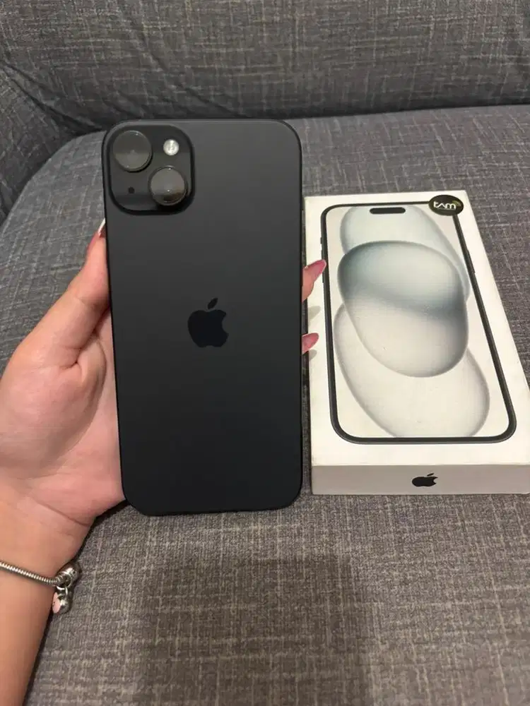 iPhone 15+ Plus 128gb Black Garansi Resmi iBox Fullset Nominus