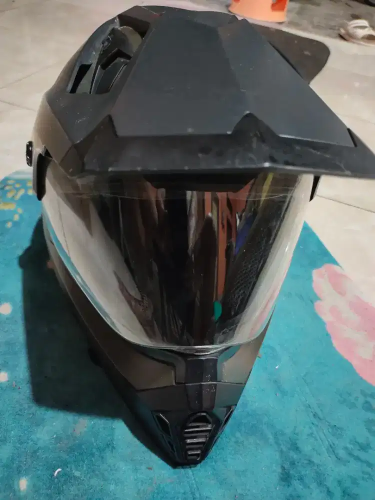 Helm Cakil KLX hijau Army