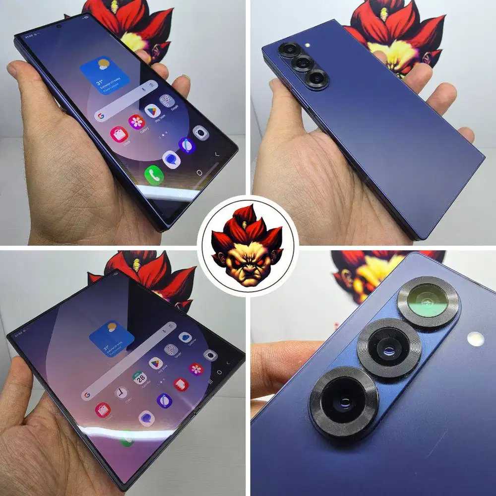 SUPER MULUS ! Samsung Z FOLD 6 12/256gb Navy Fullset No Minus