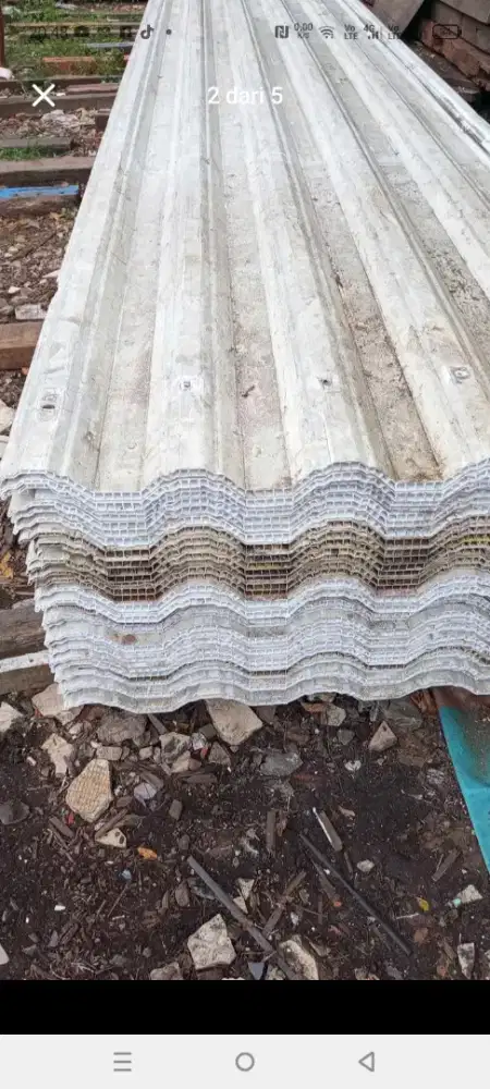 Atap upvc second double layer merk holodeck