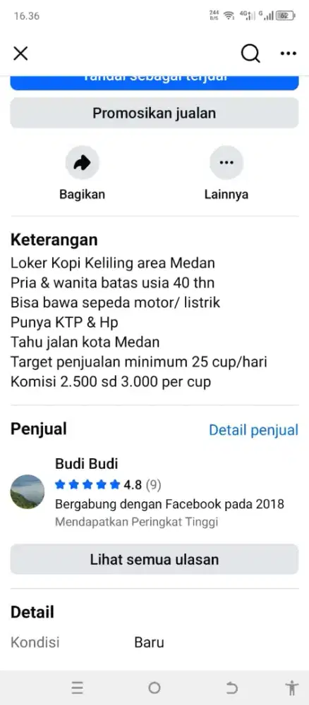 Lowongan kerja rider kopi