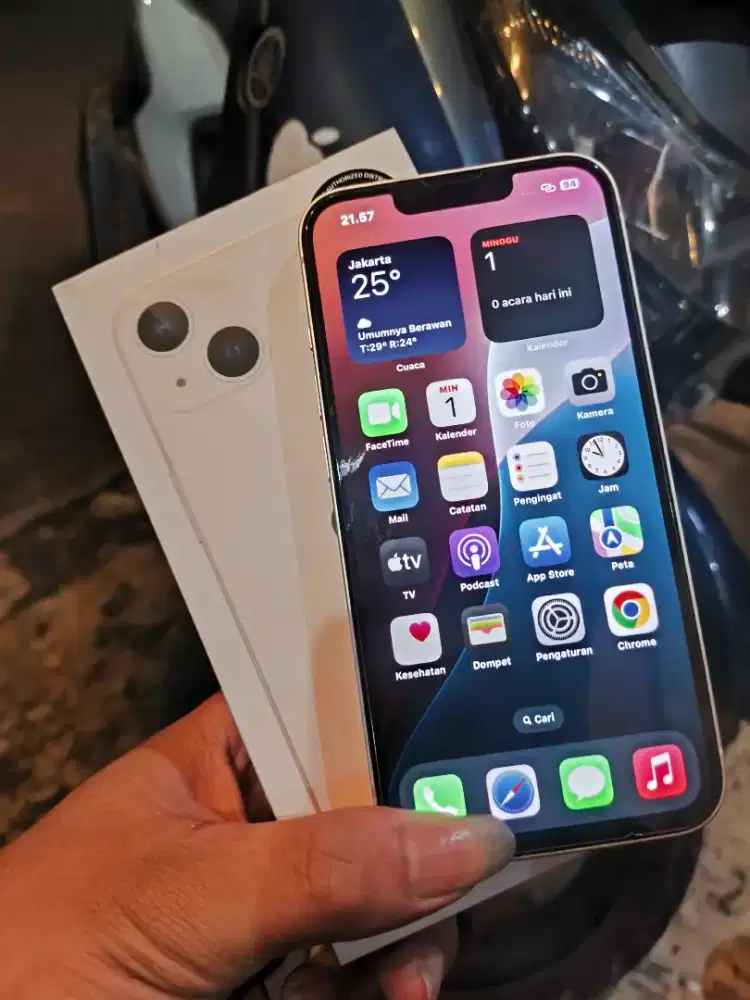 IPHONE 13 128GB BLIBLI FULLSET GARANSI ON