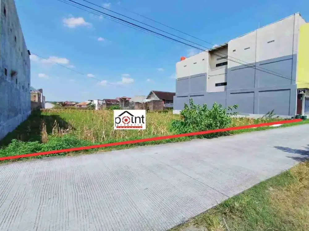 Tanah Lahan Solo Kota Luas 3560m² Bisa untuk perumahan atau gudang