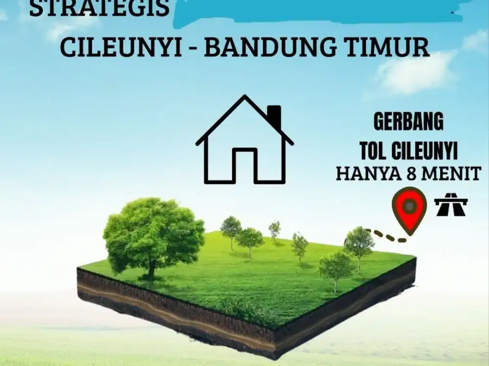 Dijual Kavling Dalam Cluster Murah Lokasi Strategis Cileunyi Bandung, Shm Nego