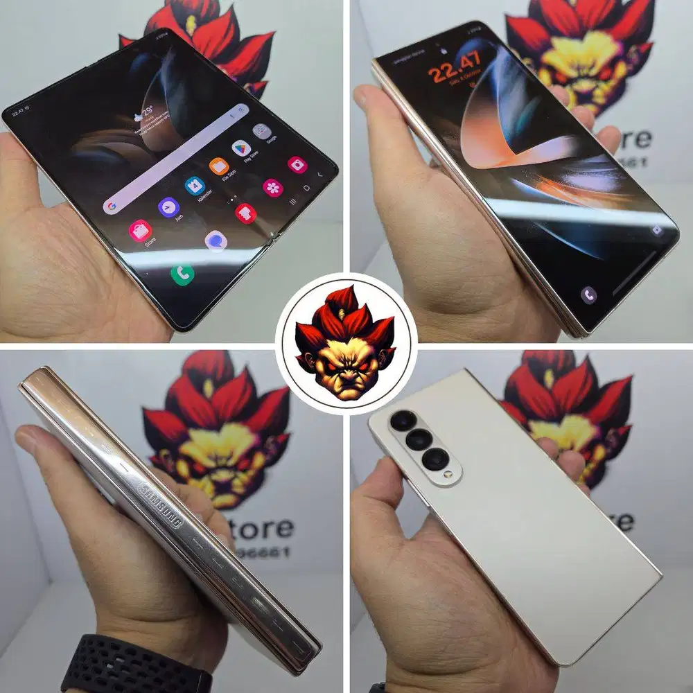 Samsung Z Fold 4 Beige Gold 256 SEIN Mulus 98% like new FULLSET ORI No