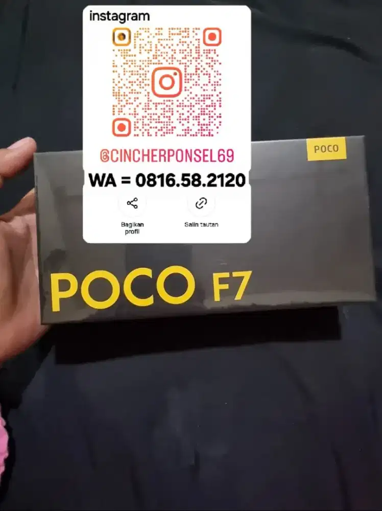 Jual HP NEW Poco F7 12/512 BARU RESMI SEGEL putih