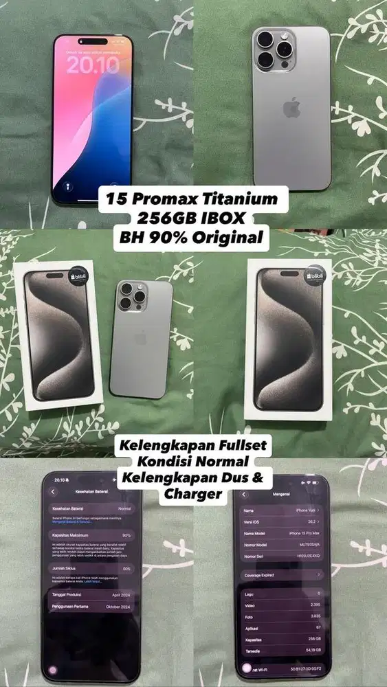 Jual ip 15promax