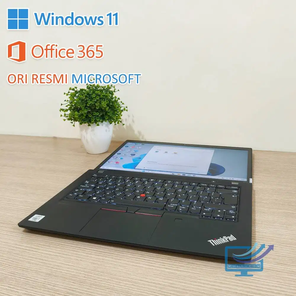 Lenovo Thinkpad T14 IPS i7 10610u Ram 32GB SSD 1TB NVME Win ORI Resmi