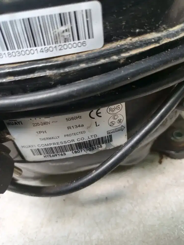 Mesin kompresor 1/4 siap pakai normal untuk freezer 300 liter