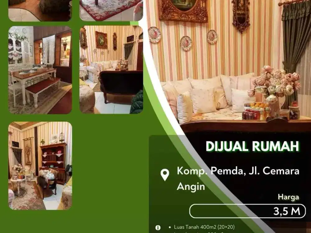 Dijual Rumah Mewah Komp Pemda Pekanbaru Kota Siap Huni!