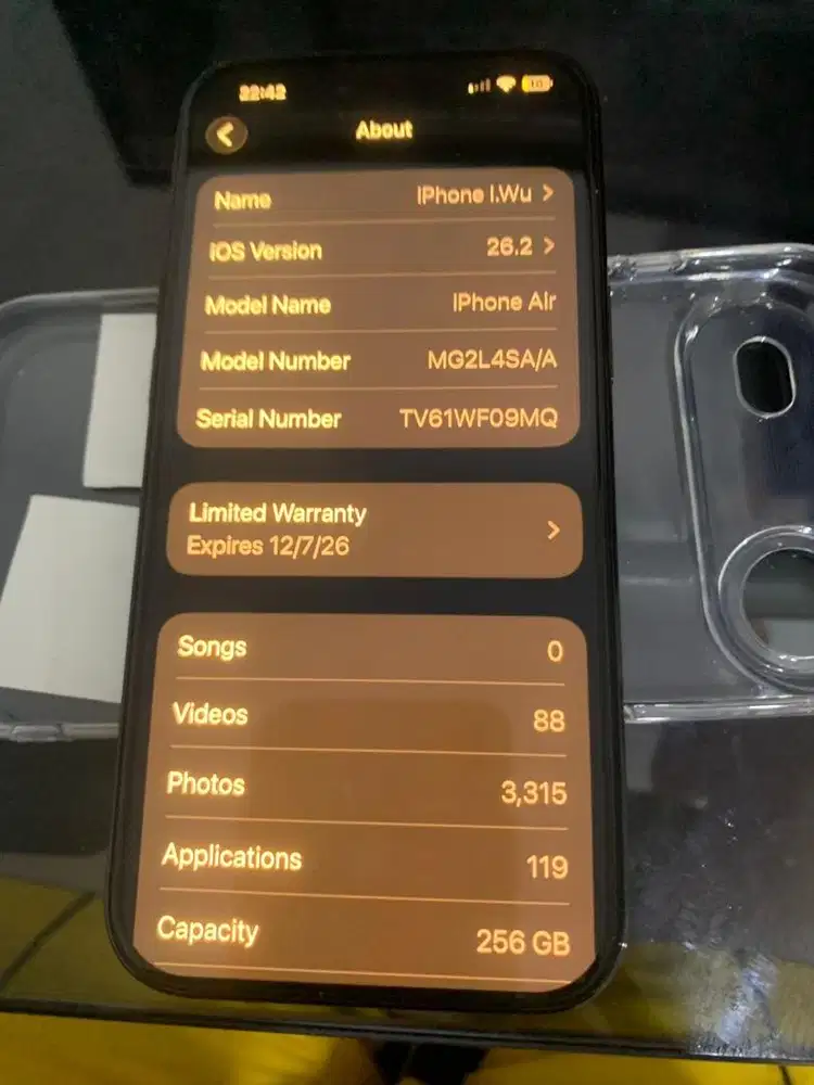 iPhone Air 256gb (black)