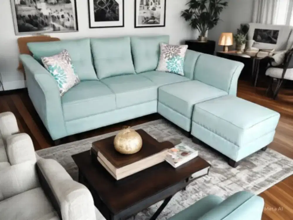 Sofa L puff-sofa ruang tamu