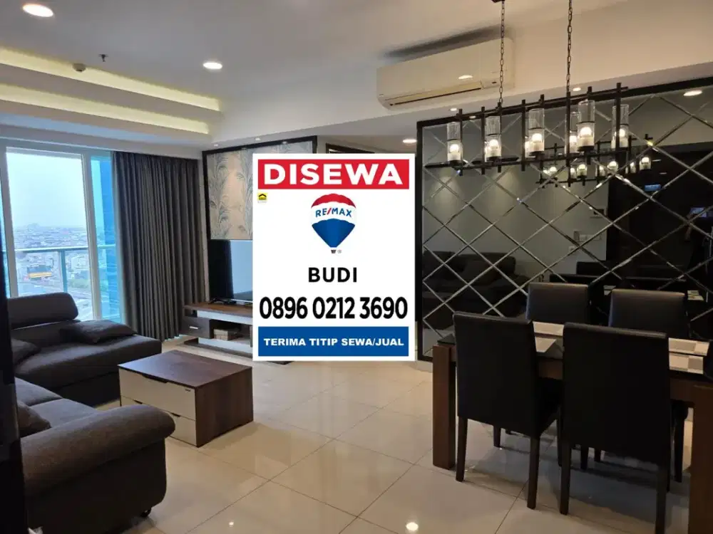 Disewakan Apartemen Kensington Kelapa Gading Furnish 2 Kt 1 Tk LB 96 M2 Lantai 12
