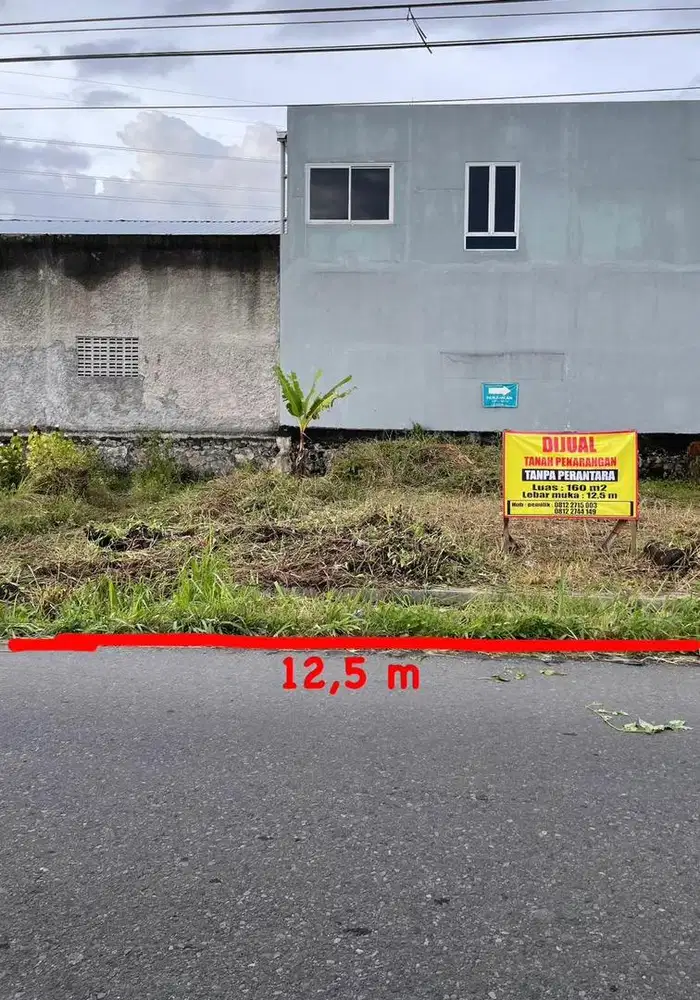 DIJUAL TANAH PEKARANGAN  NGEMPLAK SLEMAN tanpa perantara