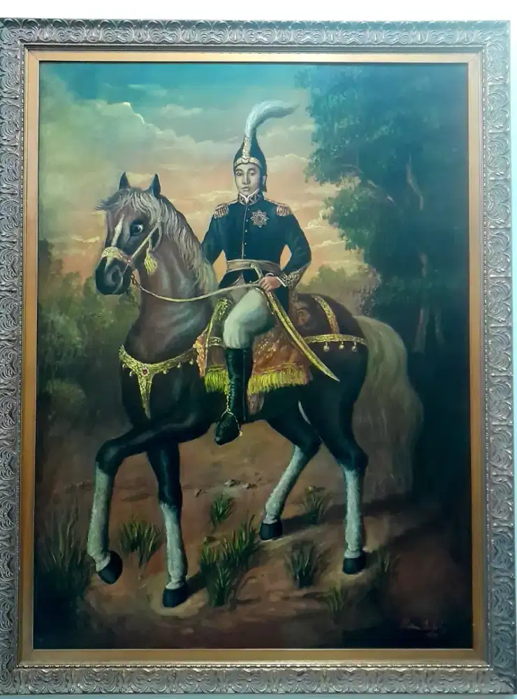 Lukisan raja Jawa sultan HB 4 kuda
