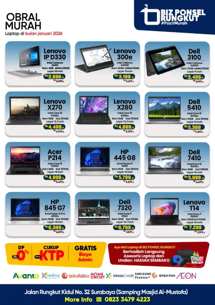 LAPTOP DAN PC PALING MURAH SESURABAYA