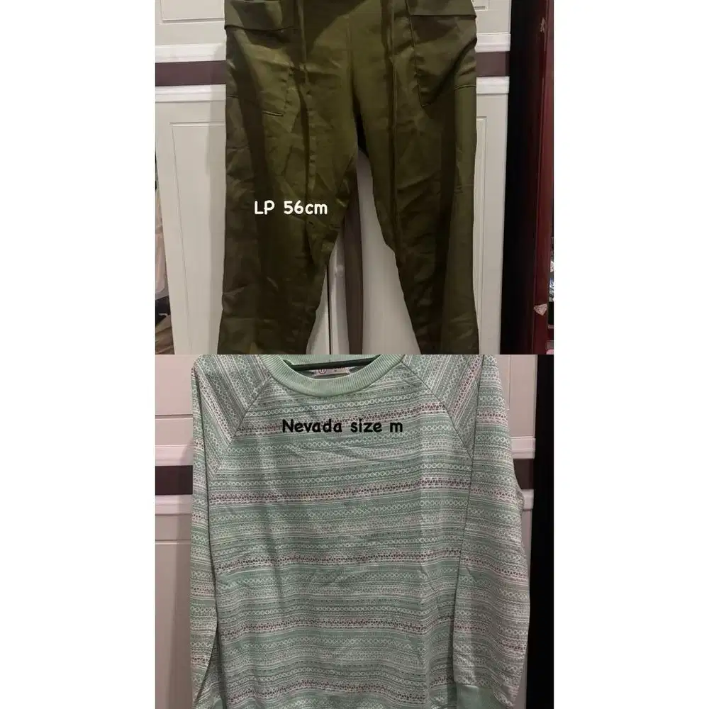 Crewneck nevada tosca dan celana army