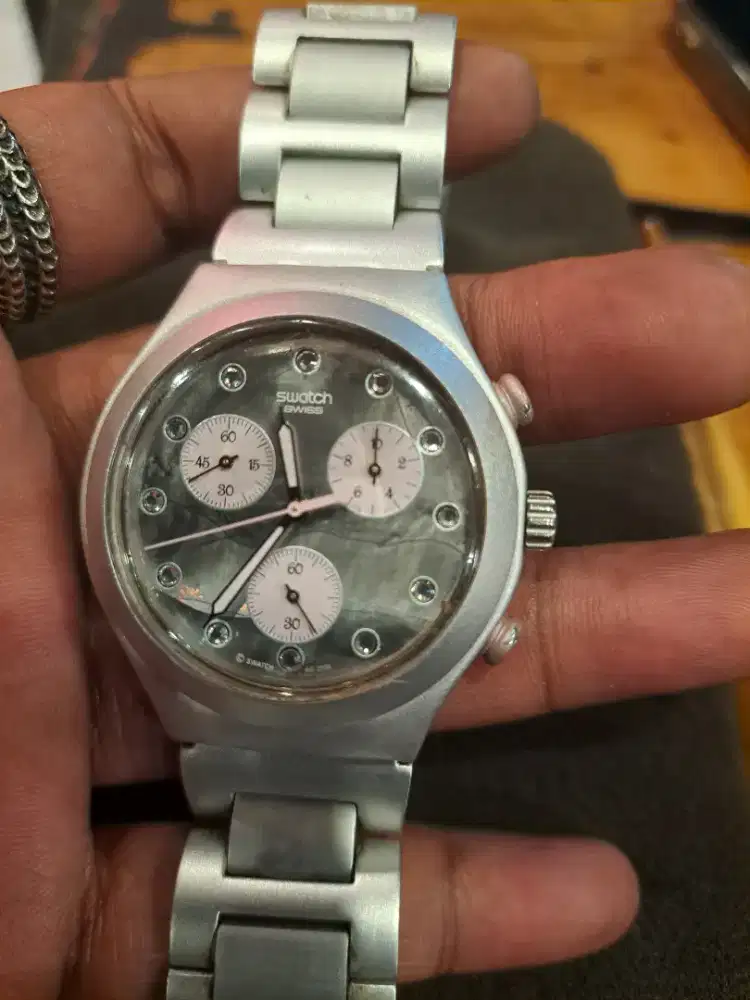 Jam tangan swatch chrono mulus