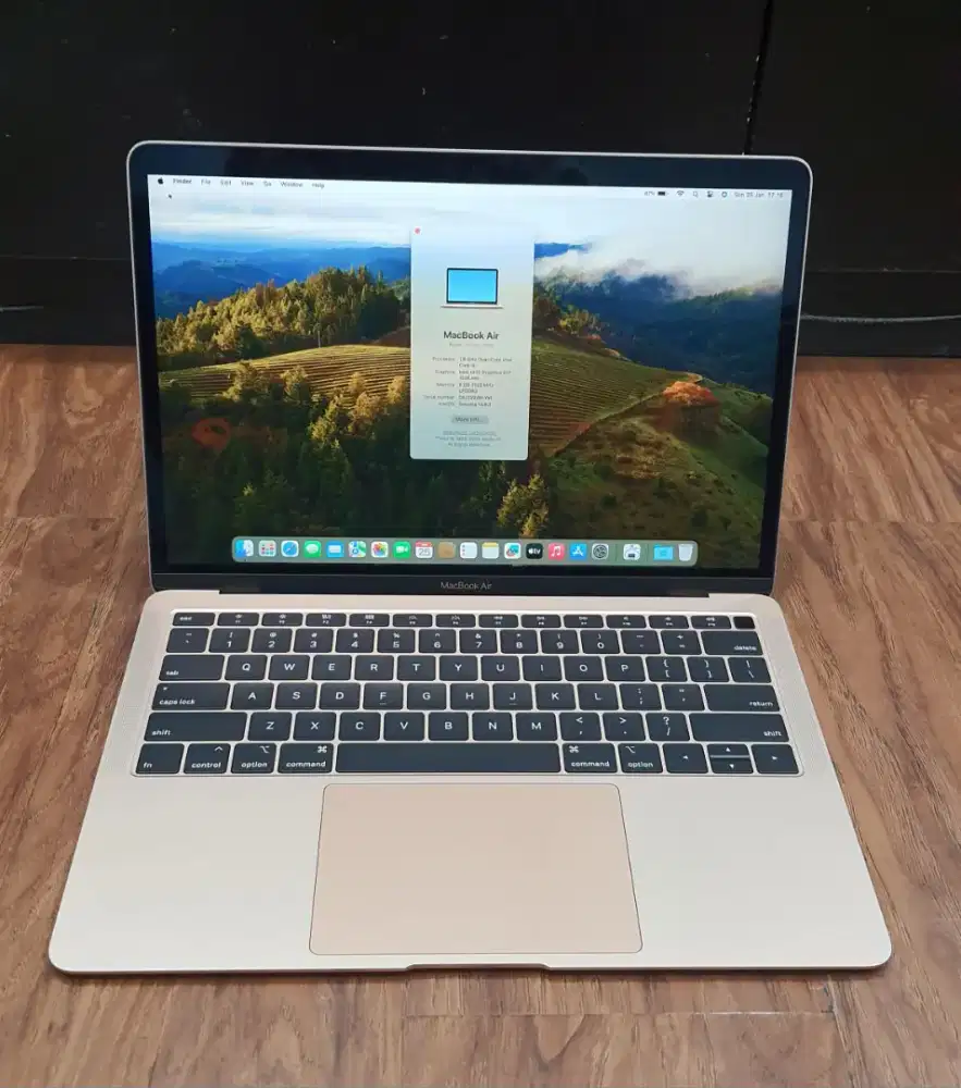MacBook Air 13 Inch 2019 Intel Core i5 Ram 8GB SSD 128GB Warna Gold
