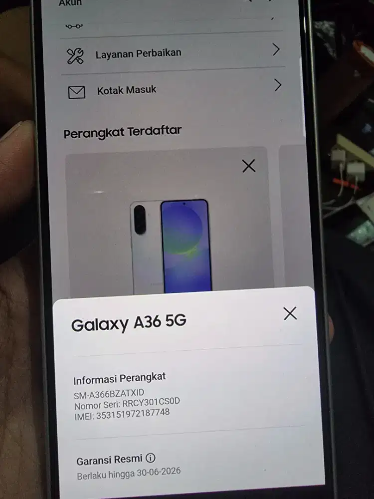 Jual hp SAMSUNG A36 5g 8/256 likenew super istimewa fre adaptor n case