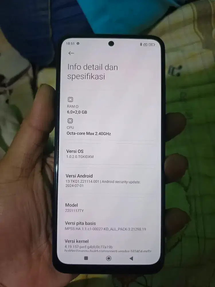 Redmi Note 11 6/128 Batangan Mulus Nominus
