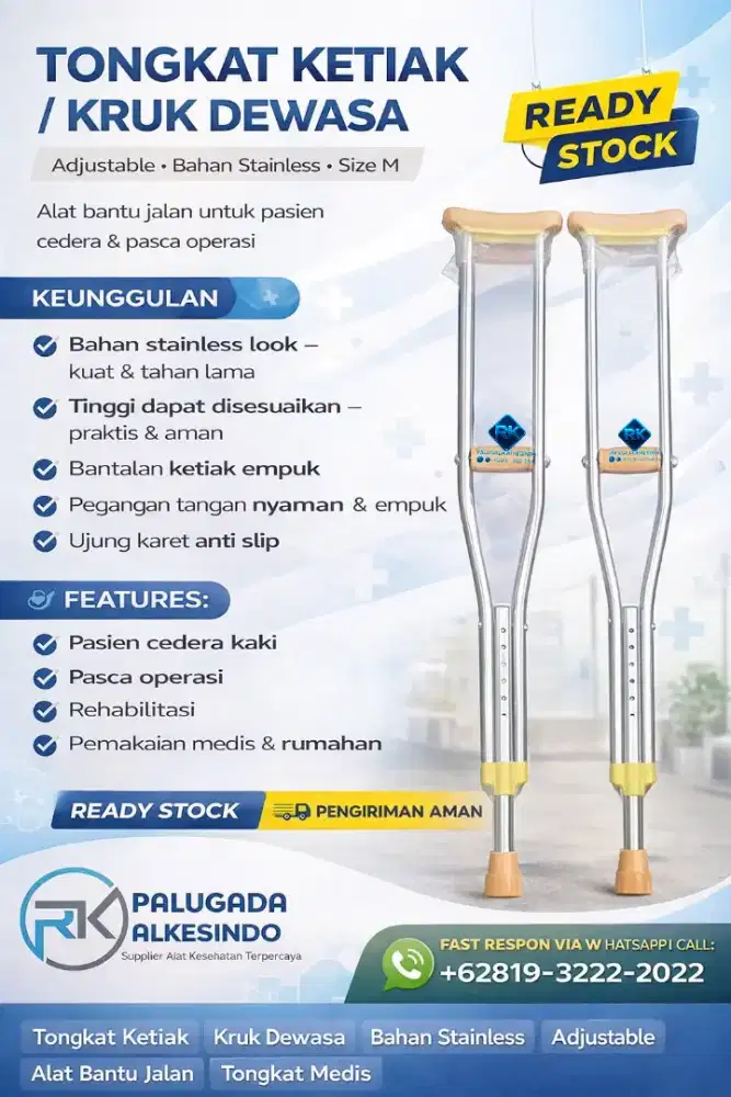 Crutches / kruk / tongkat ketiak new