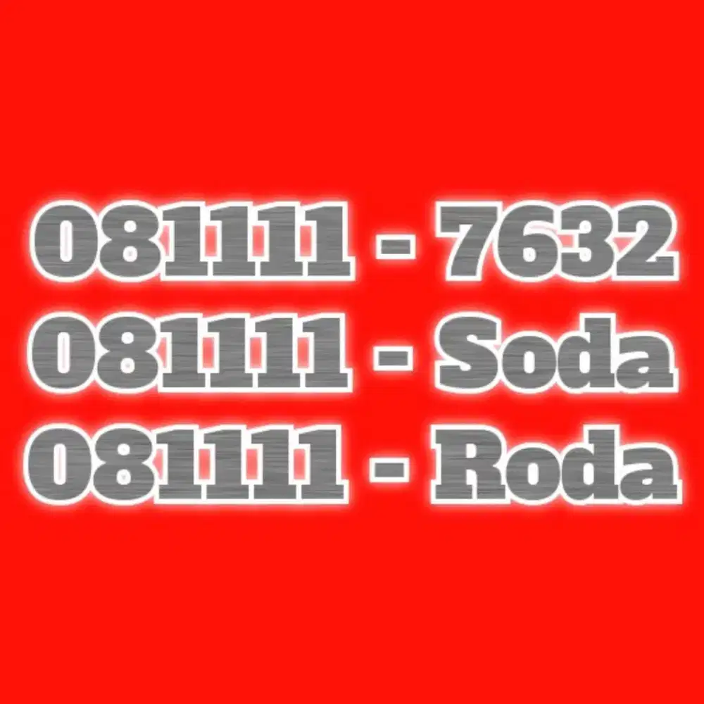 Nomor Cantik Telkomsel KARTU HALO (Prabayar) 10 Digit